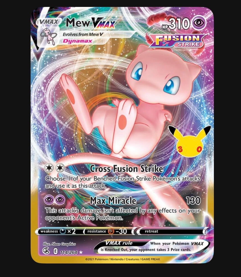 Mew VMAX 30th Celebration